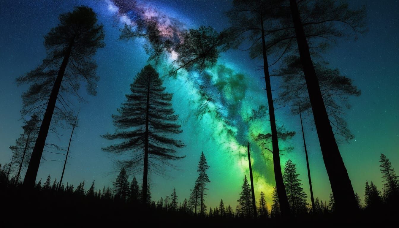 Surreal Emerald Realms in Harmony