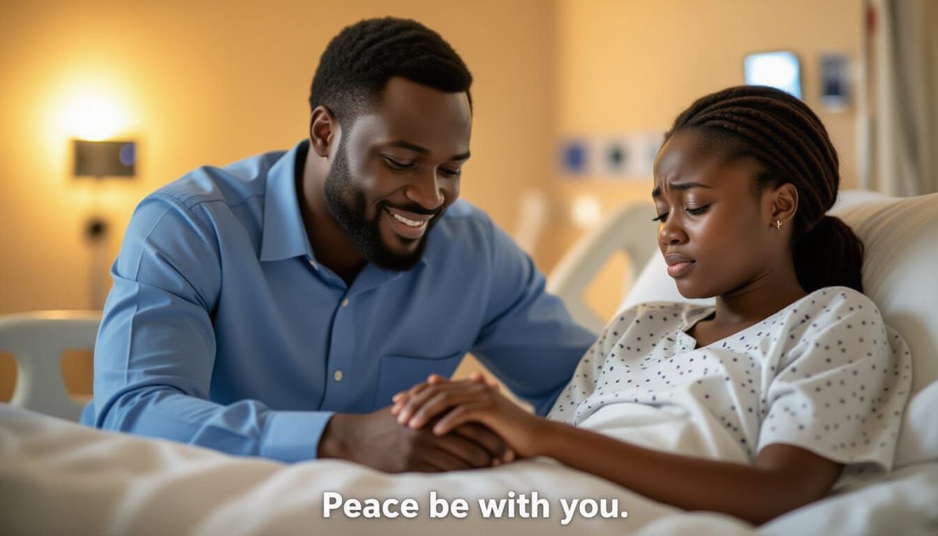 Compassionate Nigerian Man Comforts Shameful Young Woman in ...