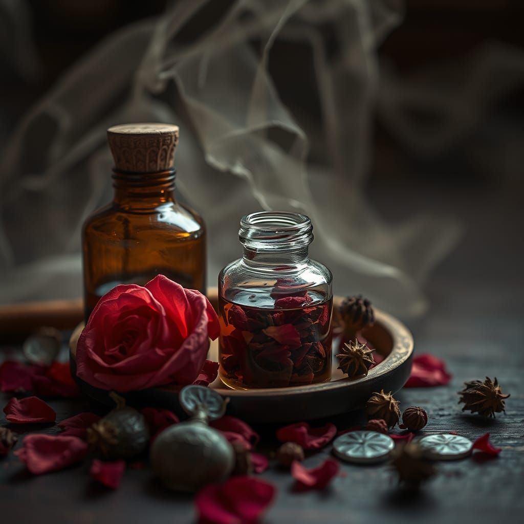 Romantic Apothecary: Love Potion Ingredients in HDR