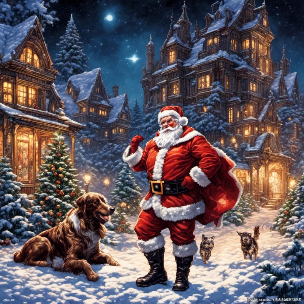 Superman as Santa Claus