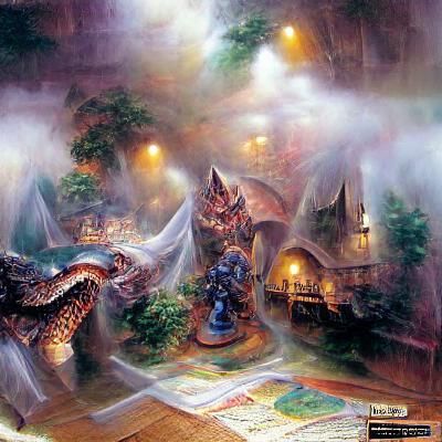 Ethereal Fantasy Dungeons and Dragons Scene