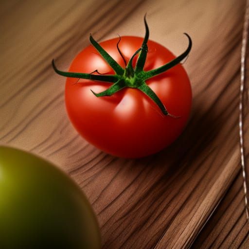 Cinematic Tomato: Detailed Digital Matte Painting