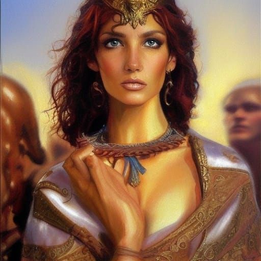 Personification of Ancient Rome as Beautiful Woman