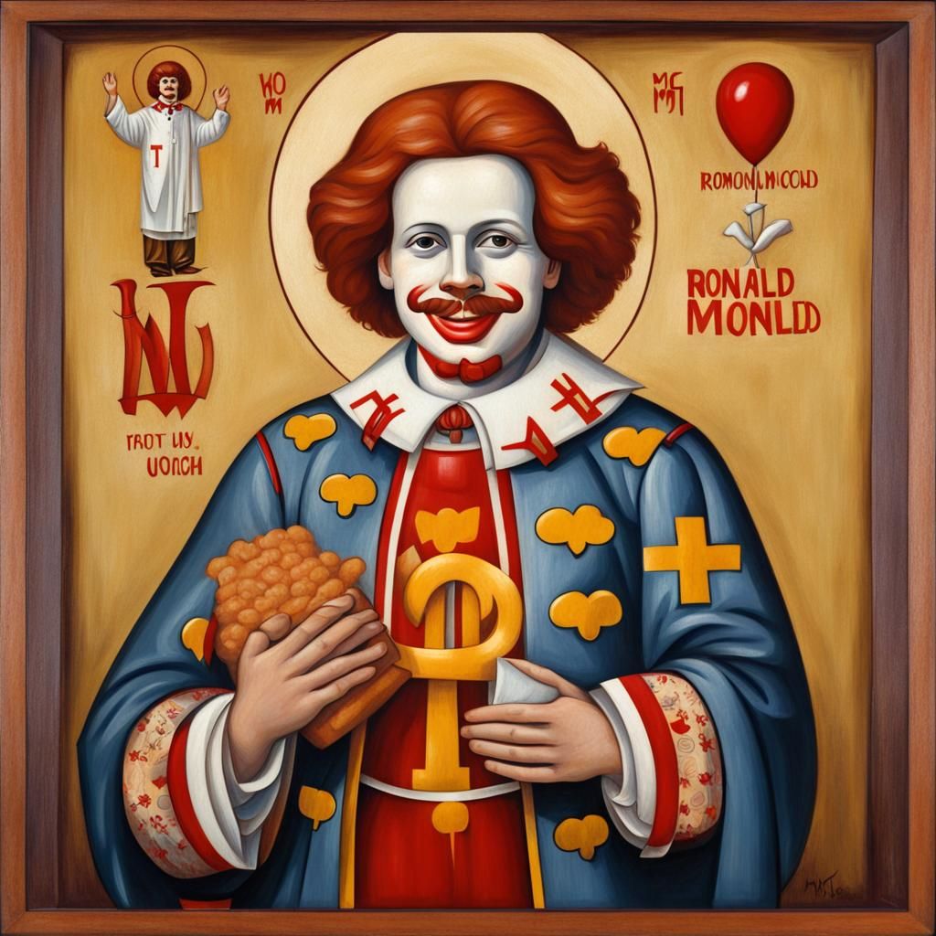 Ronald McDonald as Orthodox Icon