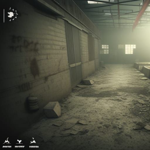 WWII Concentration Camp in Cinematic 3D Game Style