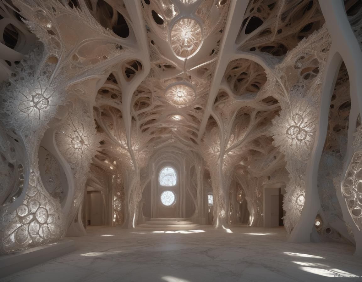 Joyful Abstract Fractal with Dramatic Lighting