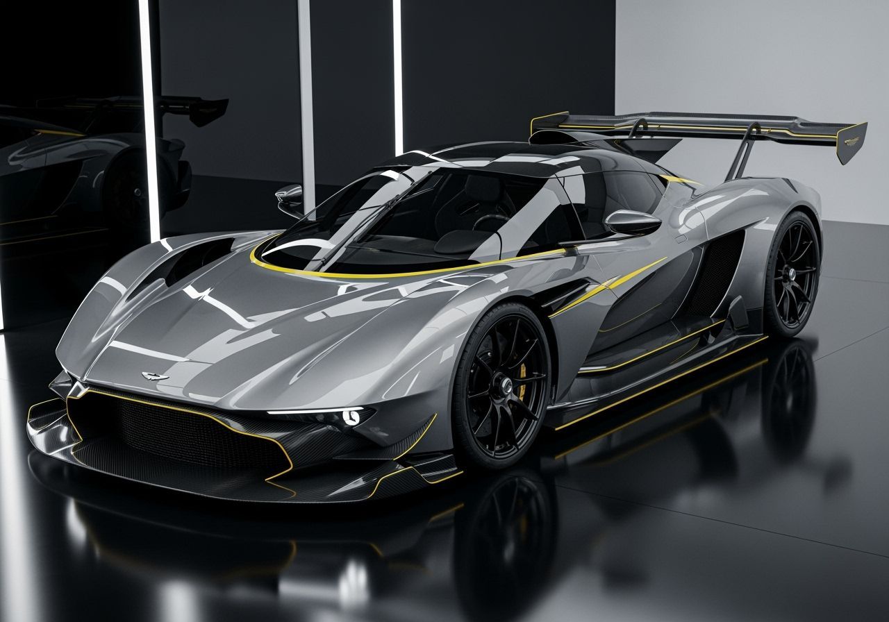 Fictional British Hypercar With Aggressive F1 Lines