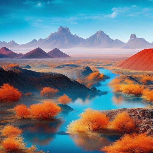 Namibian watery landscape