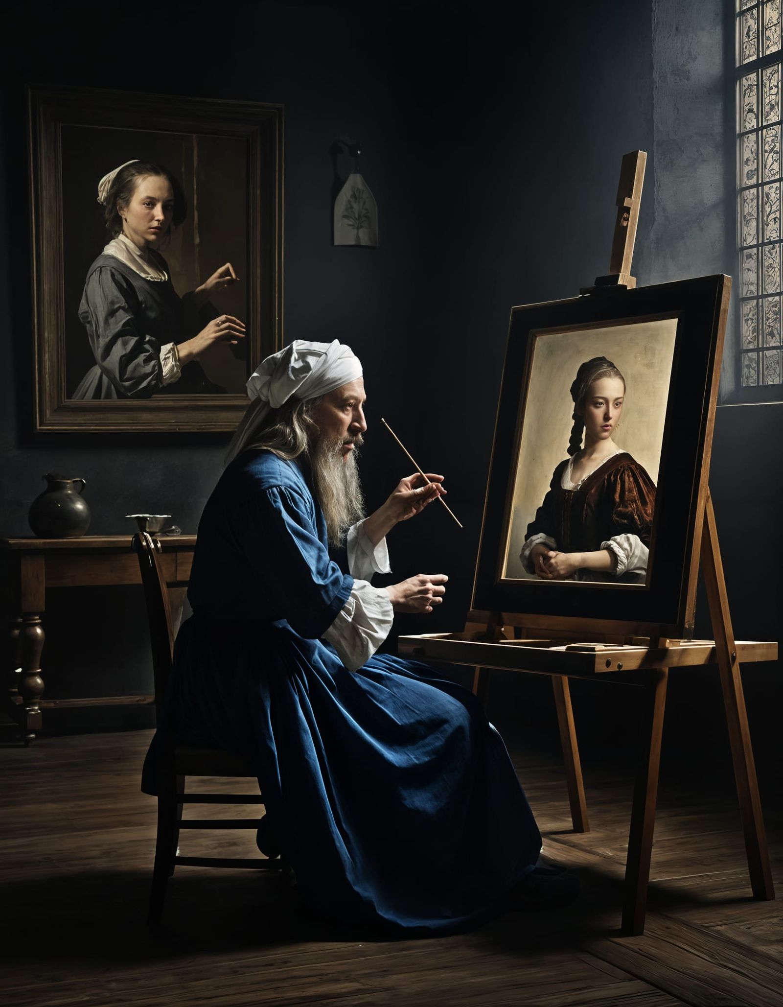 Abstract 17th Century Life in Matte Painting Style