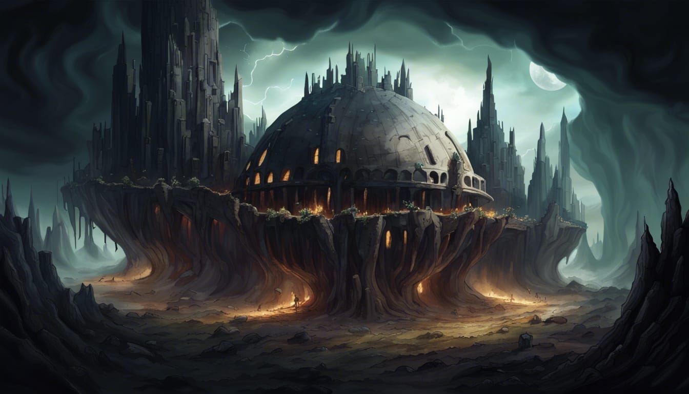 Vast apocalypse, underground empire isolated from the world above