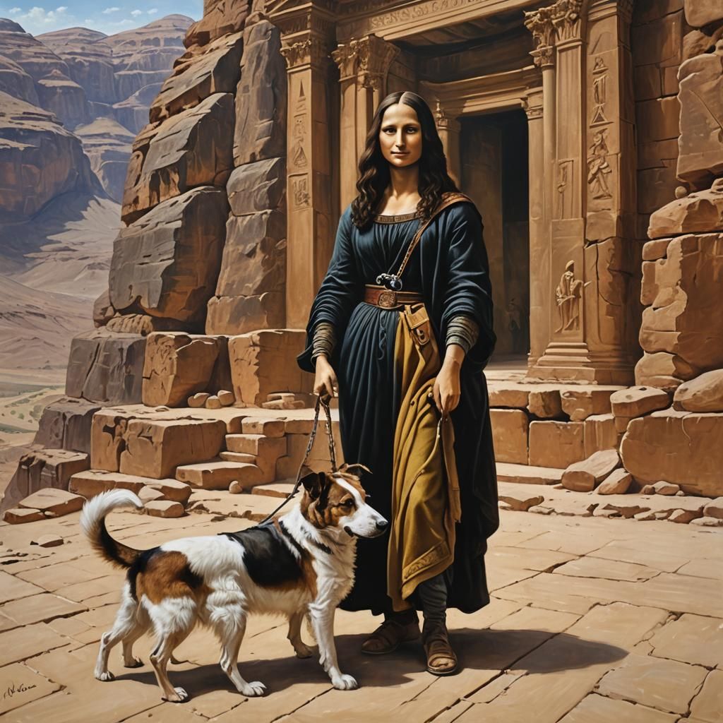 Mona Lisa - The Petra of Jordan Inspired by da Vinci - Joanna P.