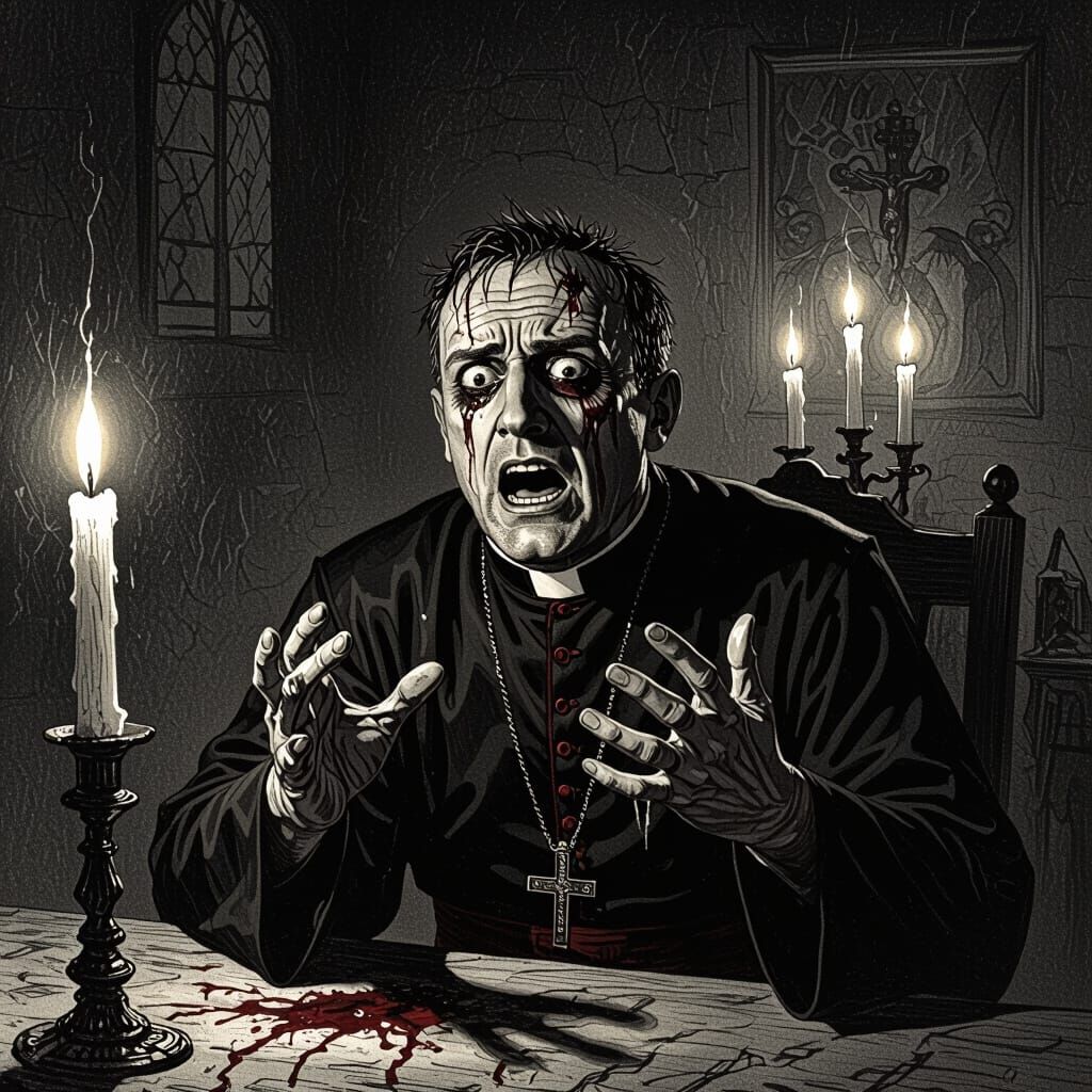 Priest Overcome by Demonic Possession During Exorcism