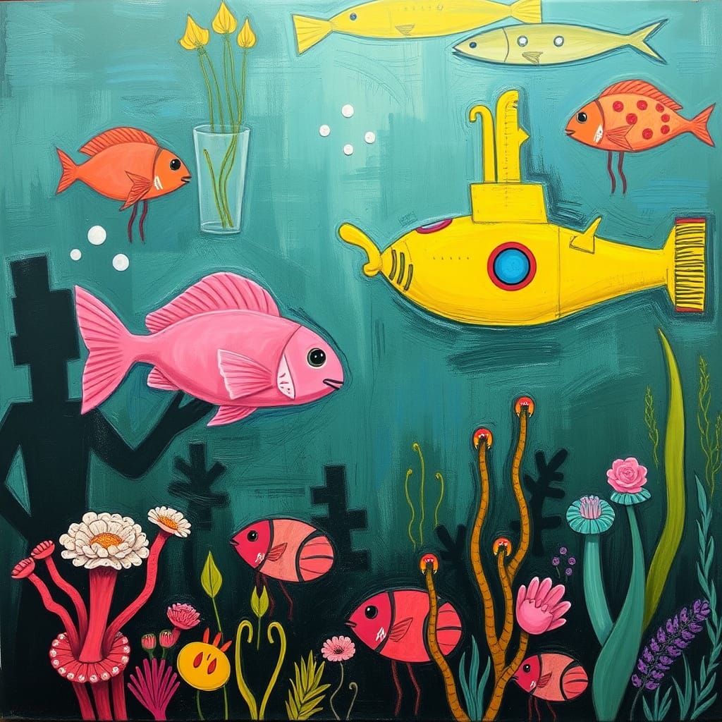 Pink Fish, Yellow Submarine: A Fusion of Styles