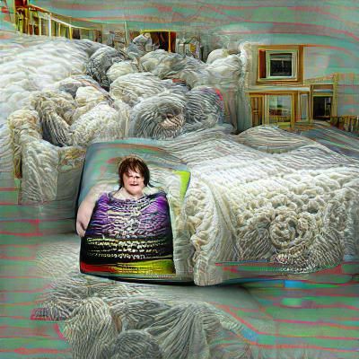 Surreal Susan Boyle Mattress Nightmare in 8K