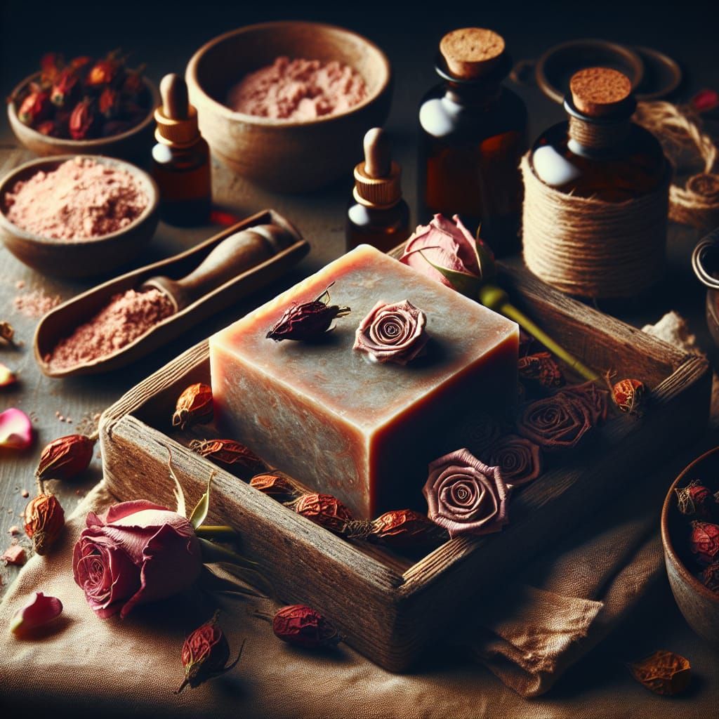 Renaissance Rose Clay Soap, Medieval Era Beauty