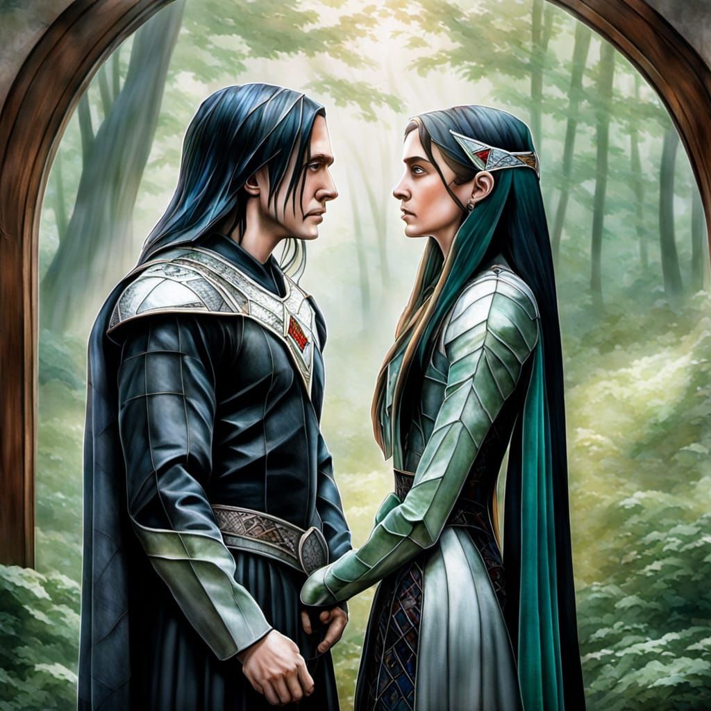 Vibrant Stained Glass Window Scene