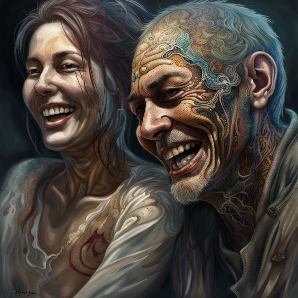 Painted man