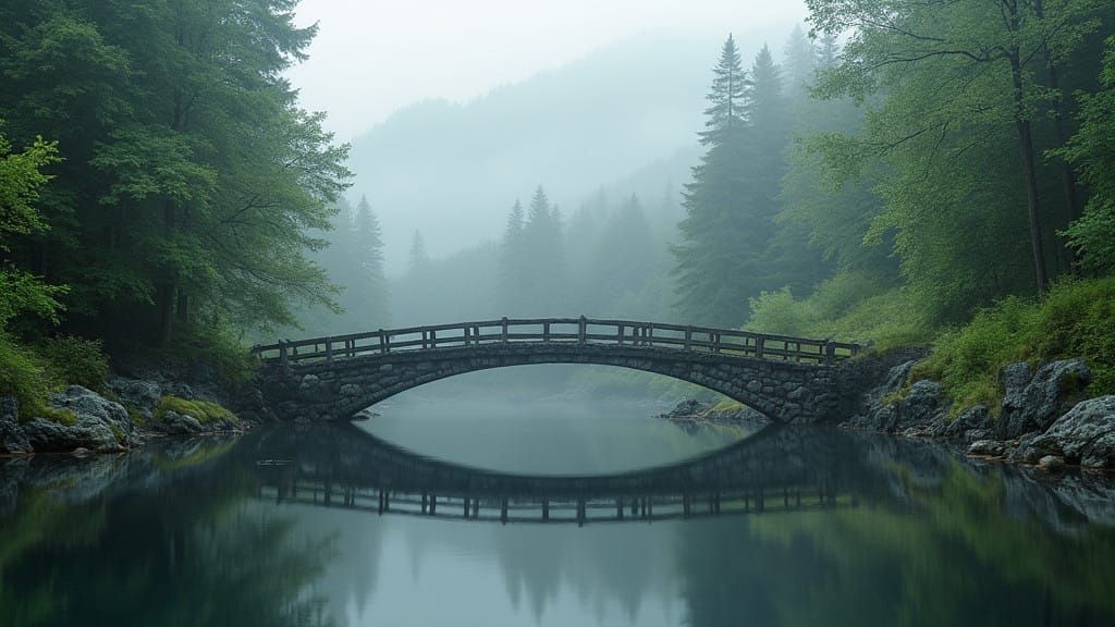 Norwegian Forest Landscape in Hyper-Realistic Detail