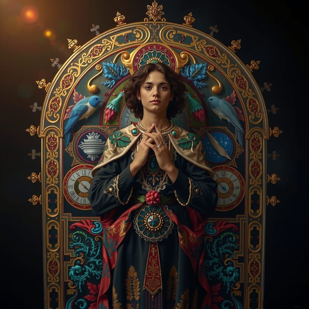 Masterpiece Painting of Beauty and Truth