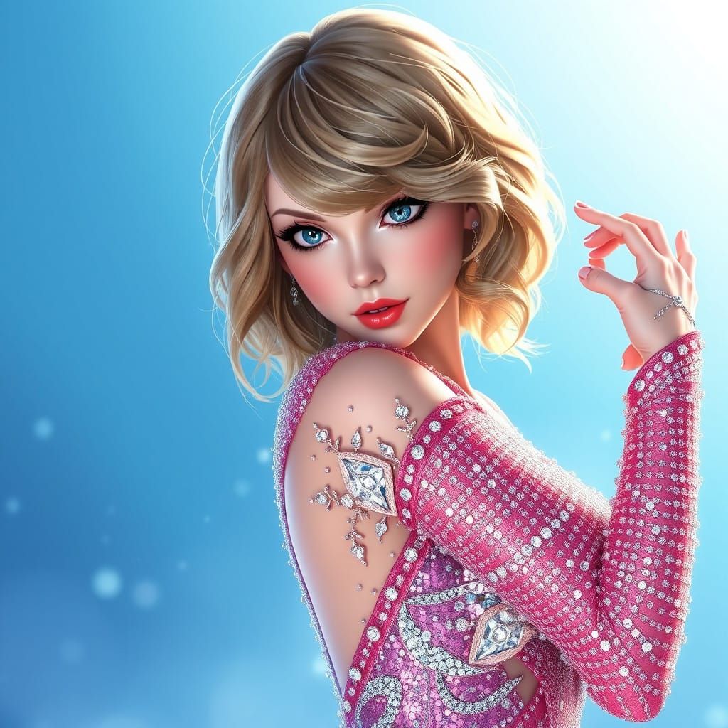 Surreal Pop Princess in High-Fantasy Glamour