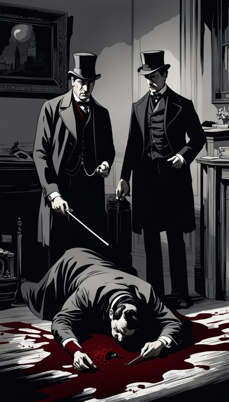 Sherlock Holmes Investigates a Noir Crime Scene
