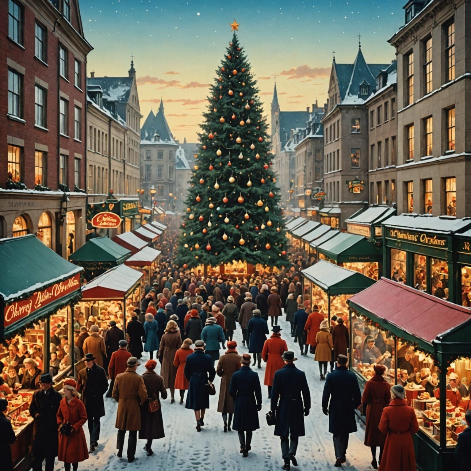 Vintage Christmas Festival in Full Swing