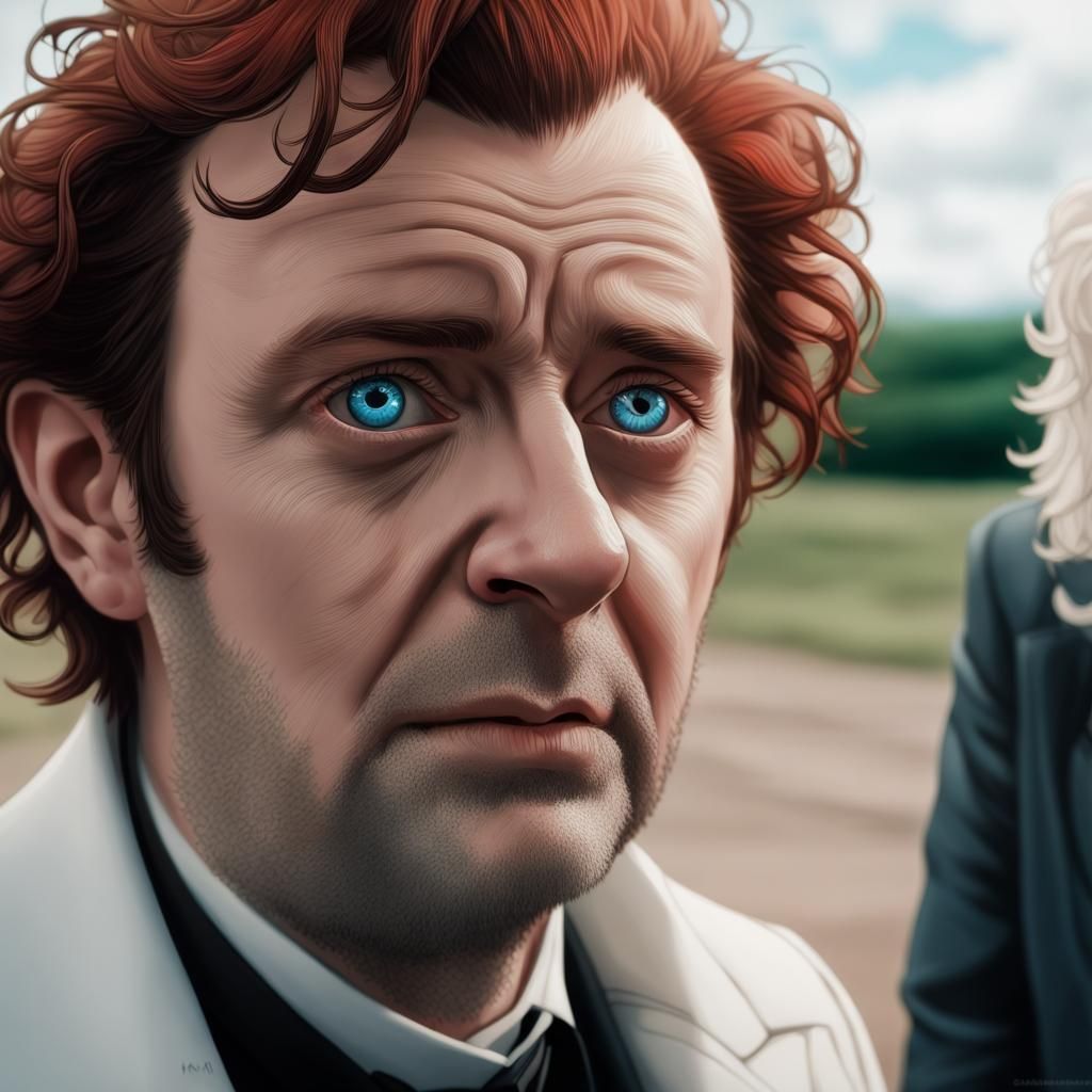 Crowley and Aziraphale: A Tender, Tearful Moment