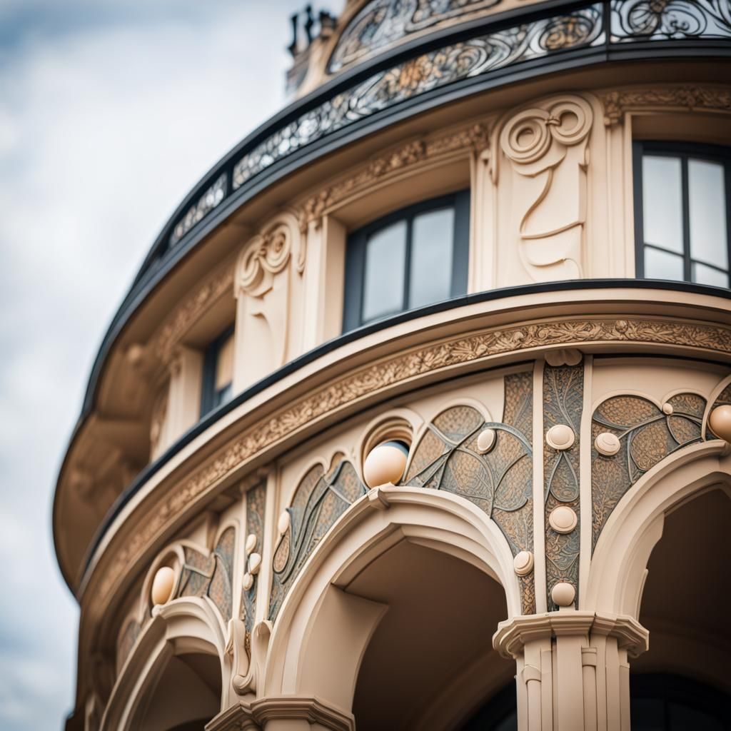 Art Nouveau Architecture in Natural Light