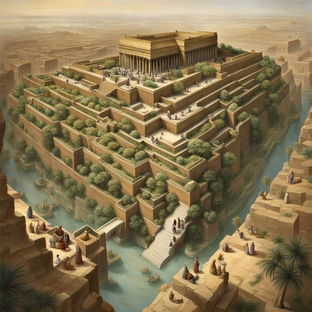 Hanging Gardens of Babylon: A Digital Rendering