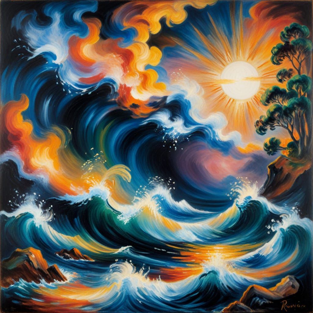 Dark Impressionism: A Noire Renoir-Inspired Painting