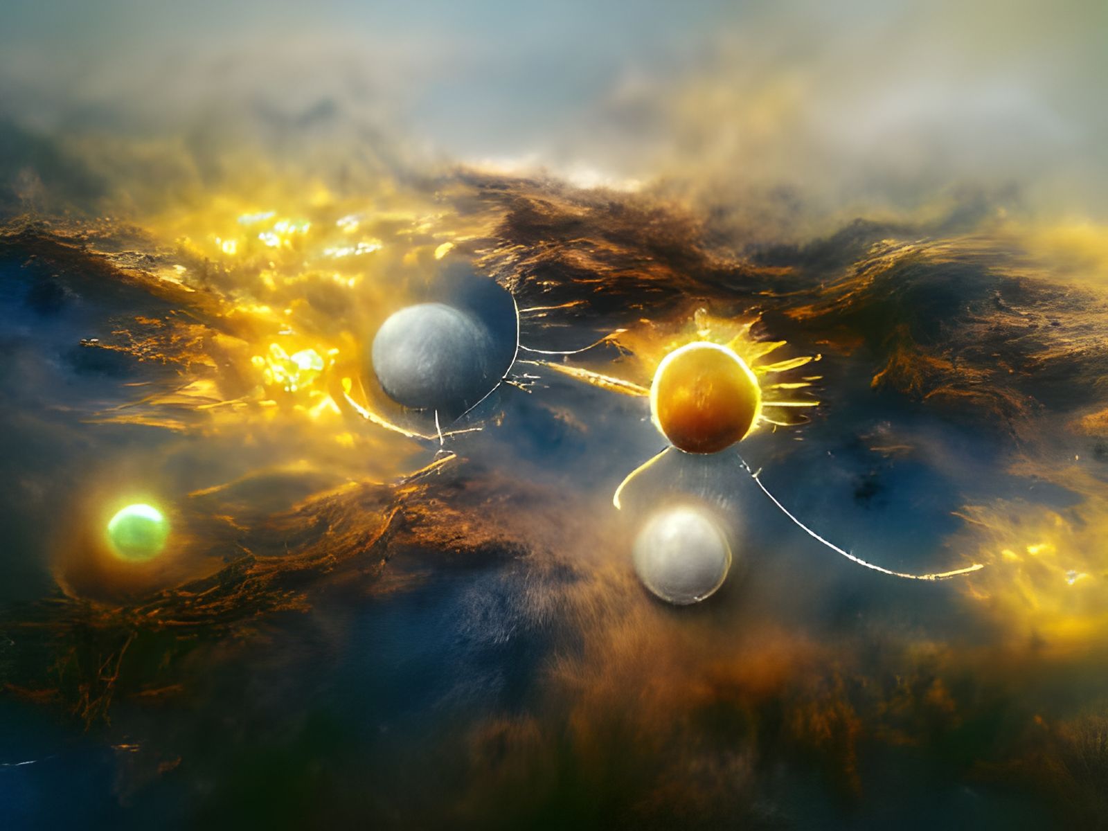 Triple Sun Solar System Concept Art