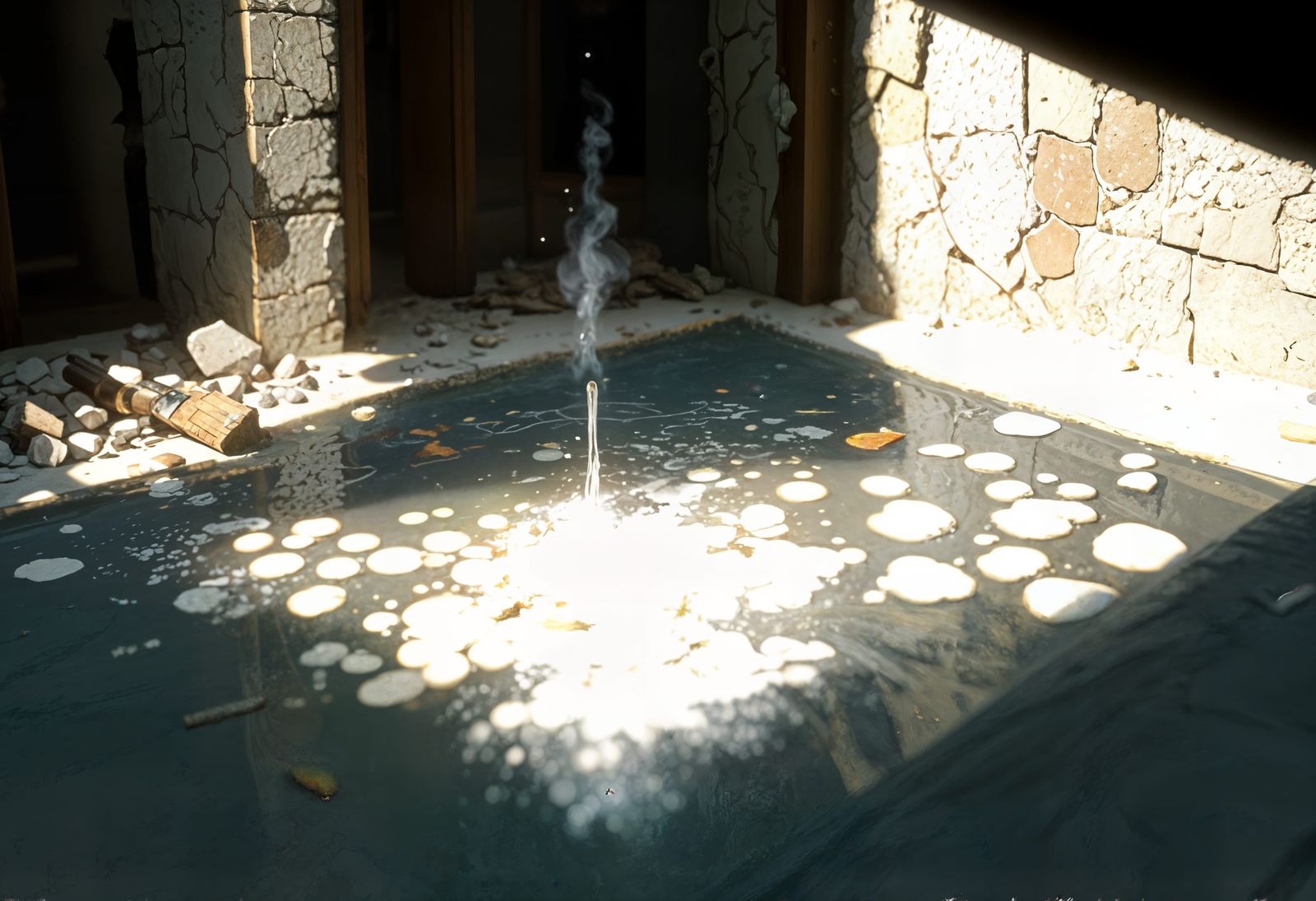 grease spot - leftover from the regime's new strategy for 'liquidating' opponents...