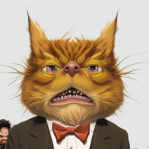 Grotesque Portrait in Hyperrealistic Surrealism