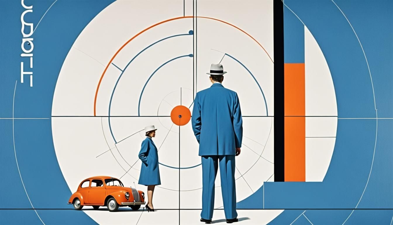 Trafic Movie Poster in Blue and Orange