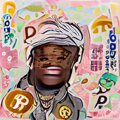 Abstract Cartoon Image Generated by AI