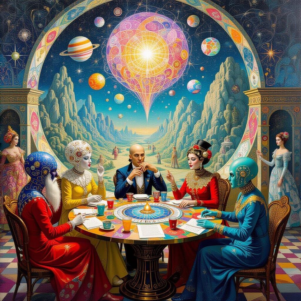 Psychedelic Utopia: Sacred Geometry in Bosch Style