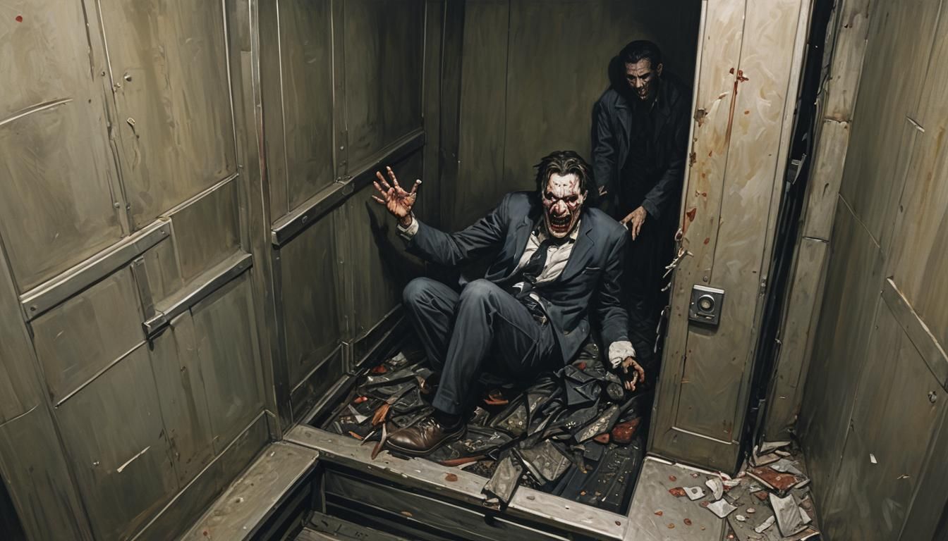 Man's Terrifying Fall into Elevator Shaft