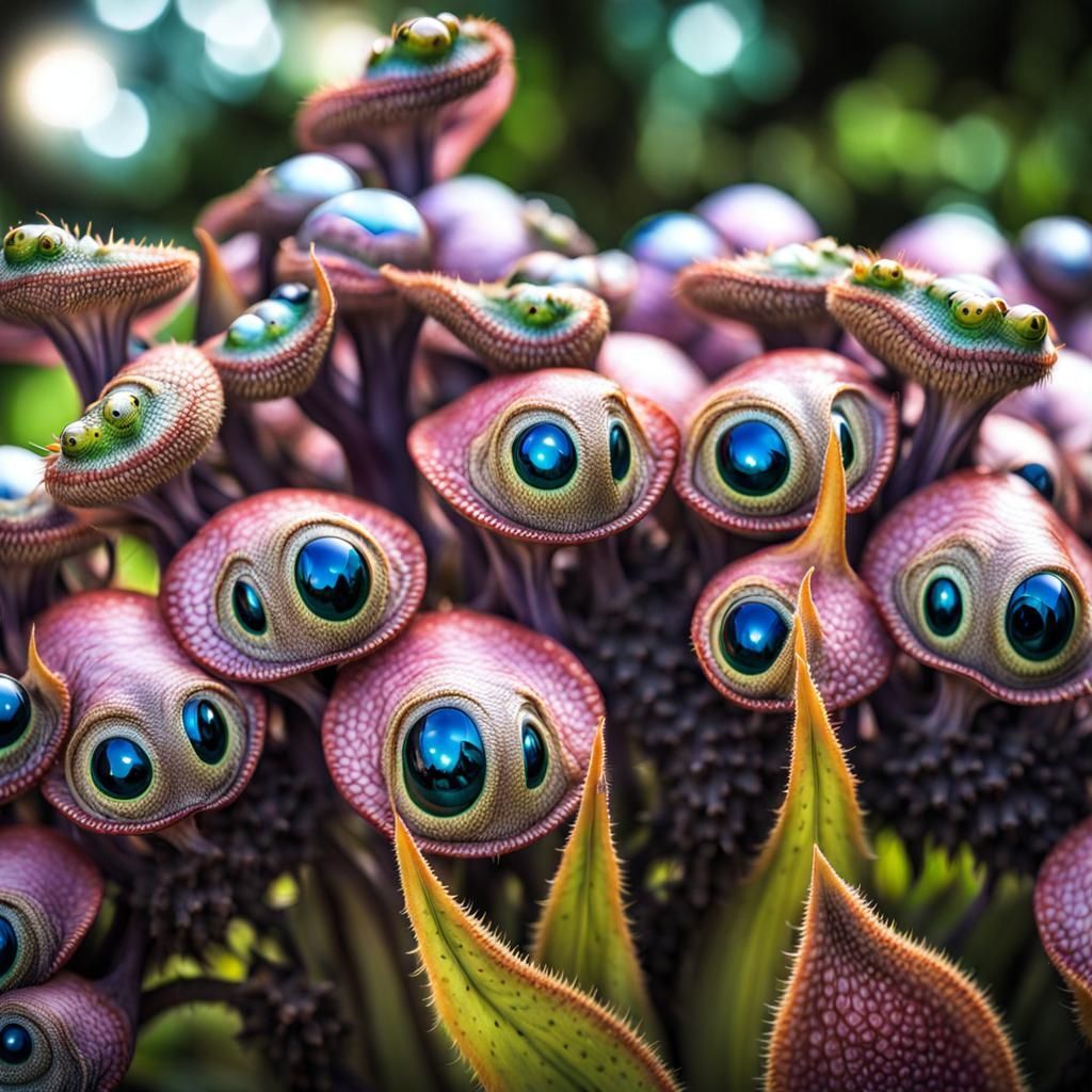 Photorealistic Aliens in Subdued Eldritch Lighting