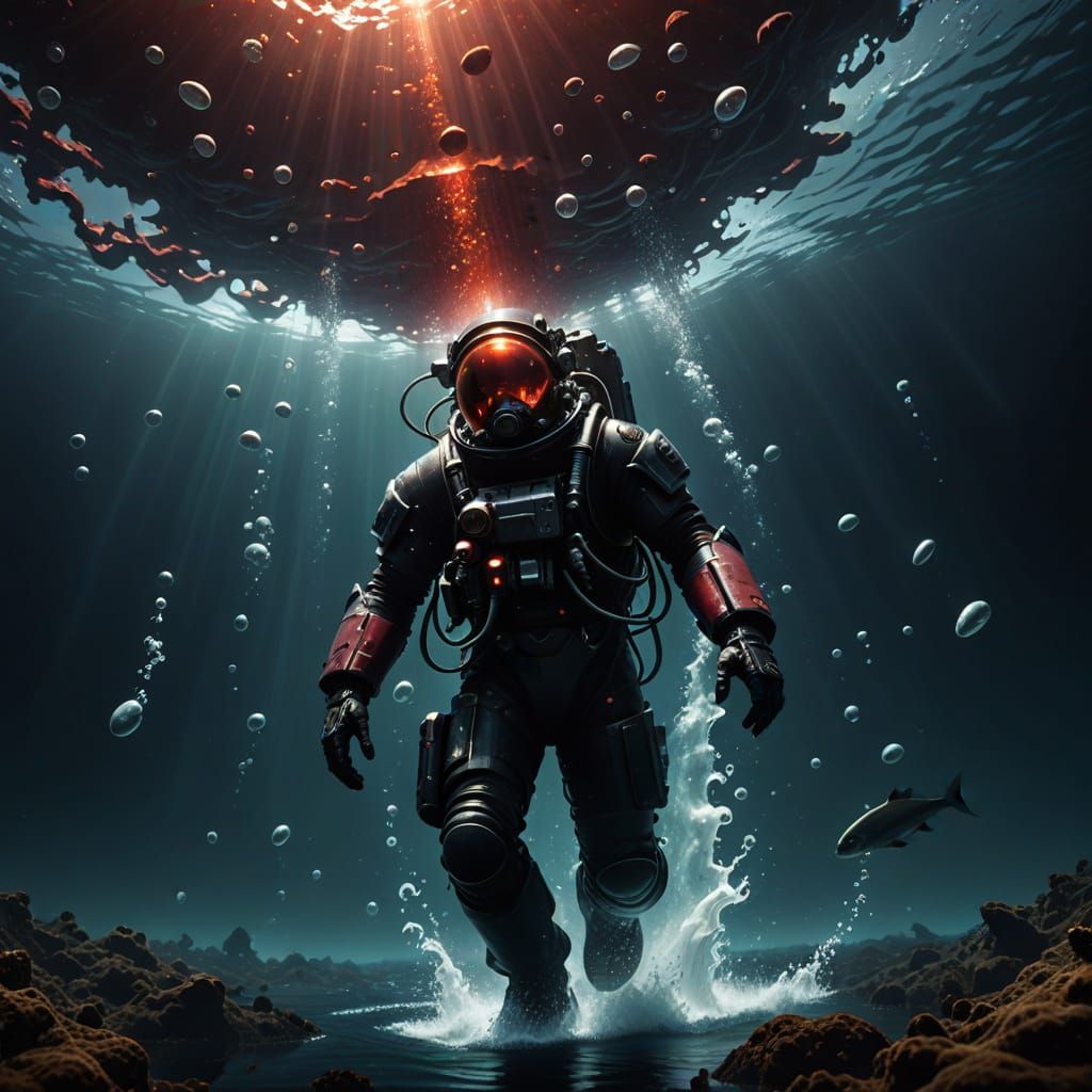 Deep Sea Diver Pulled Into Abyss by Giant Eels