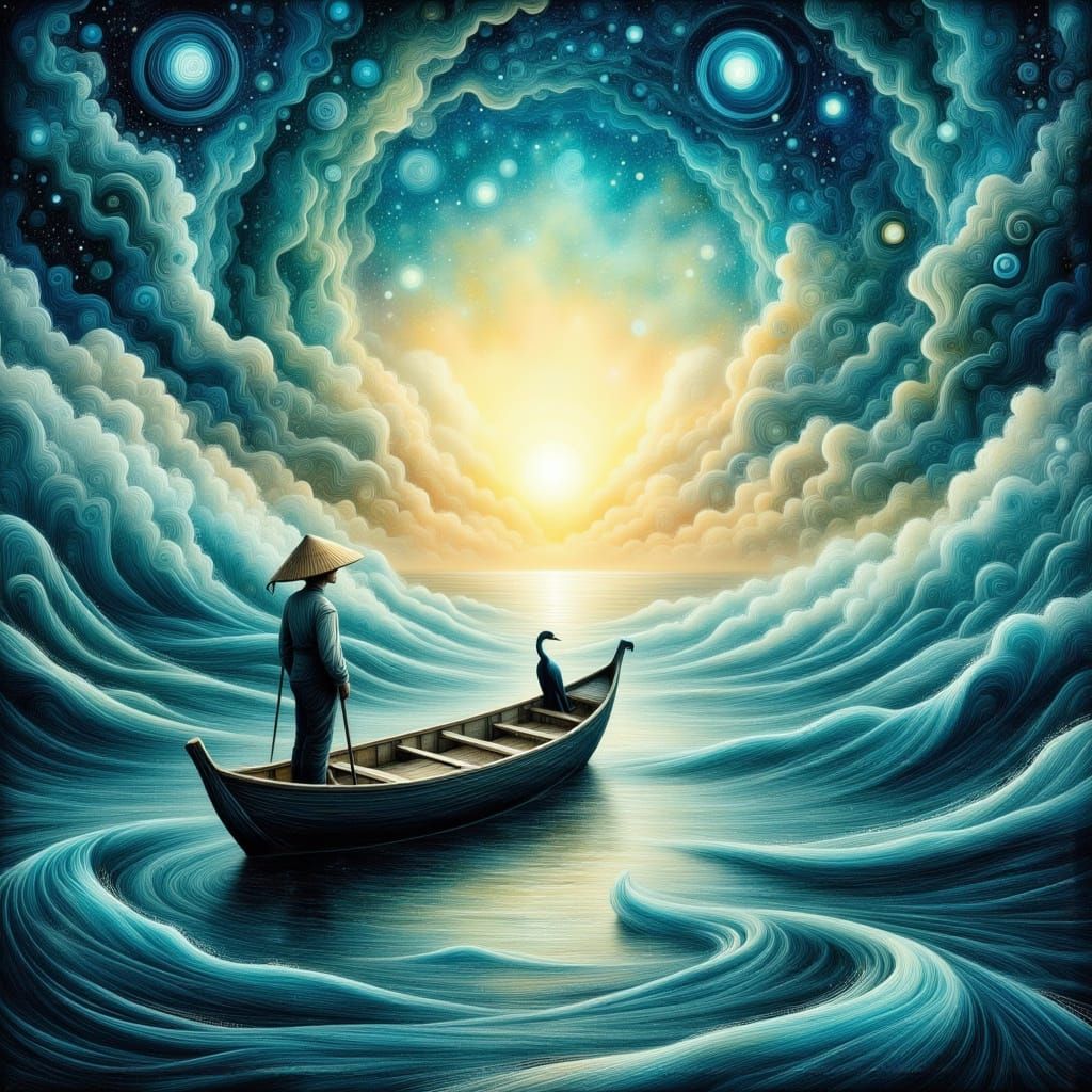 fishing in a surreal world