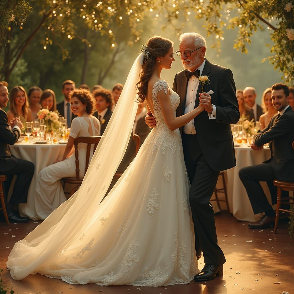 Father of the Bride Dances with His Whimsical Wedding Day Da...