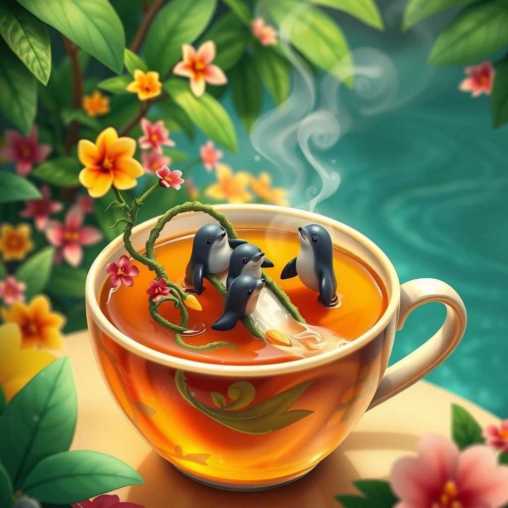 Tropical Tea Party with Sea Lions