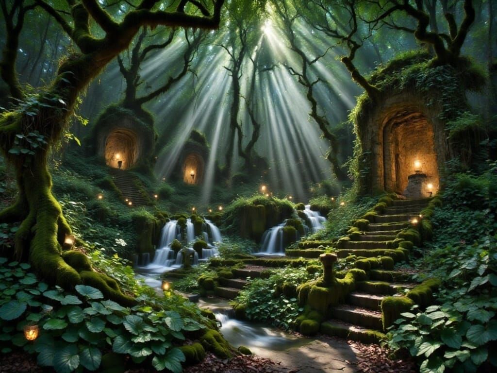 Moss-Covered Genie Lamp Found in Jungle Ruins