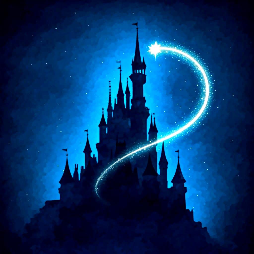 Nighttime Disney Painting