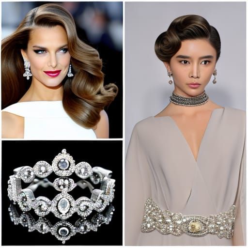 Golden and Silver Jewelry with Diamonds