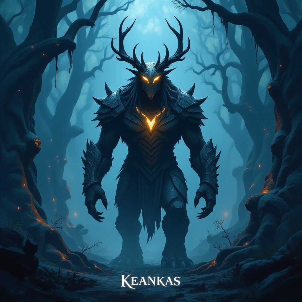 Majestic Alien Beast in Petrified Forest