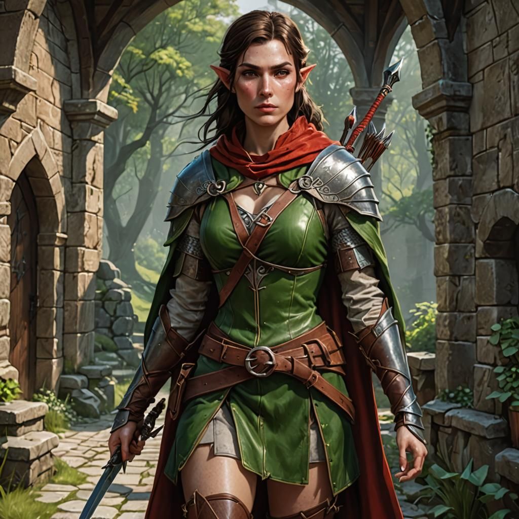 Female half elf rouge