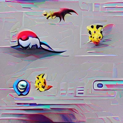 Colorful Pokemon Character Illustration