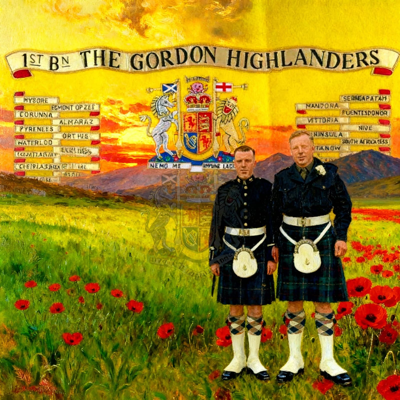 Bold Image with Subtle Watermark Overlay