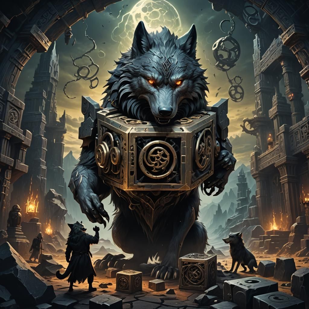 Ulamog in Gothic Landscape, Digital Matte Painting